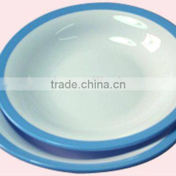 Large Size Colors Microwave Safe Reusable Hard Plastic Plates photo-2