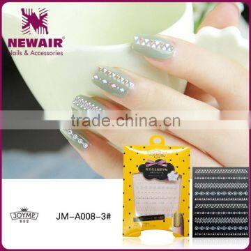 New Air Nail Shining Decorative Sticker Metallic Aluminum Nail Foil Stickers