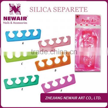 Nail art silicone toe separator finger separator COLOURFUL silicone Toe separator