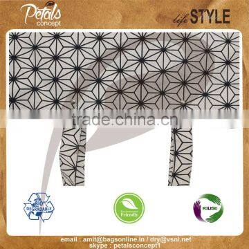 Canvas Tote Bag With Japanese Culture Floral Print photo-4