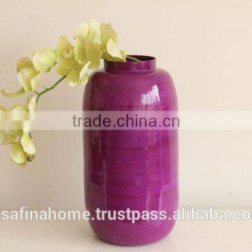 Colored Lacquer Decorative Flower Vase photo-2