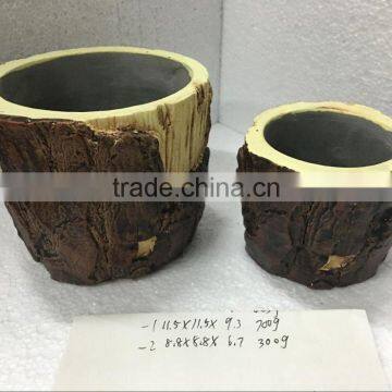 Green Colour in Simply Design Cement Flower Pot for Garden Deco photo-5