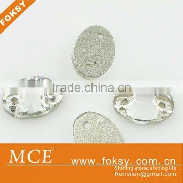 wholesale oval shape sew on acrylic strass stone for clothes - FOKSY