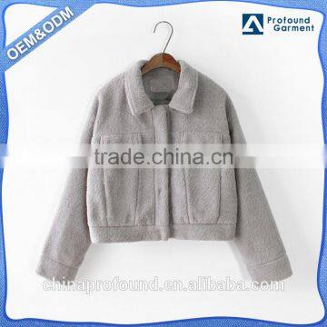 New product plain blank thick warm women's winter coat