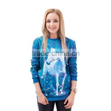 Wholesale Custom Sublimation Printed Men Winter Sweatshirt / Team Polyester Sports Sweatshirt photo-6
