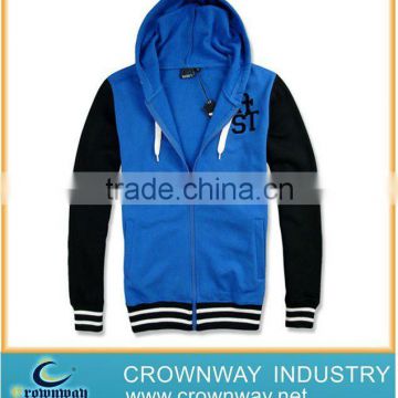 Mens champion zipper-up hoodie with acid washed