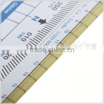 Kearing, Flexible Plastic Square Protractor, Transparent 1mm Thickness Plastic Square Plotter for Pilot Training #KPP-4 photo-4