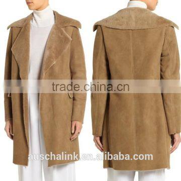 New Arrival Wholesale Winter Ladies Shearling Coat OEM Service photo-6