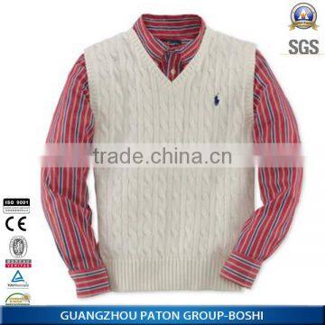 Boshi Profesional OEM Knitwear Sweaters v Neck Acrylic Sweater