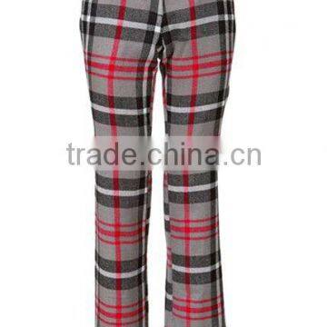 ladies acrylic wool touch pants yarn dyed winter pants casual pants