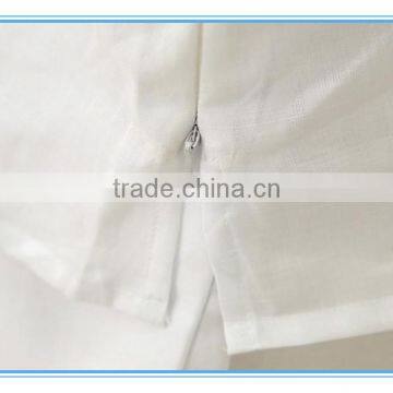 Wholesale Linen Suits 3 Pieces Pants Suits Woman Church Suits With Embroidery Cutwork Design photo-4