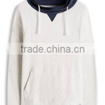 Cuffs and Hem With Contrast Color Rib Design Custom Made High Quality Hoody for Men photo-4