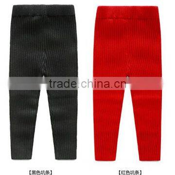 Winter Rib Pattern Children Knitted Leggings photo-3