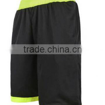 custom wholesale latest fashion polyester/cotton men running shorts