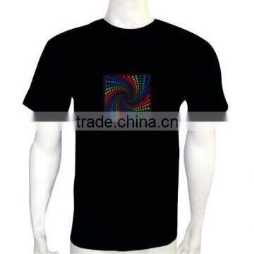 Electronic Guitar Sound Activated Led t Shirt Wholesale photo-5