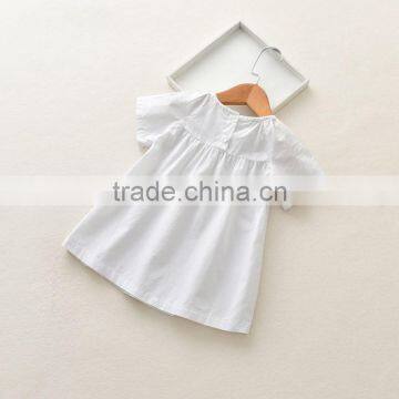 S33577W Summer Casual Baby Children Girls Cotton Short Sleeve Blouse photo-5