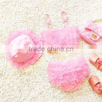 S31359W Fashion Three-piece Cute Lace Sexy Baby Bikini photo-3
