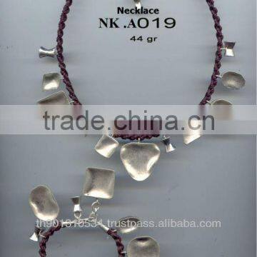 Thai Karen Silver Bracelet & Necklace Jewelry 925 Sterling Silver