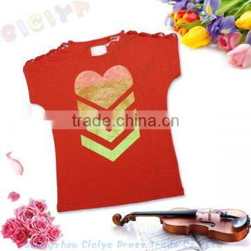 OEM fashion design summer girl tshirt/t-shirt