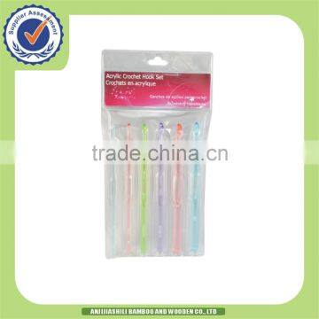 6pc Plastic Crochet Hook set