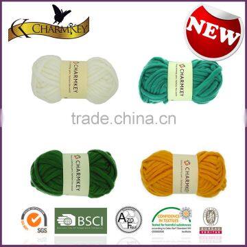 Charmkey Hot Sale Thick Knitting Yarn Acrylic Polyester Blended Yarn for Scarf Knitting photo-5