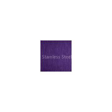 Violet Color No.4 Short Grain Satin Finish Ti-coating Colored Stainless Steel Sheet