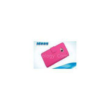 Flip HTC PU Leather Phone Case Wallet / HTC ONE M7 Cell Phone Pouch
