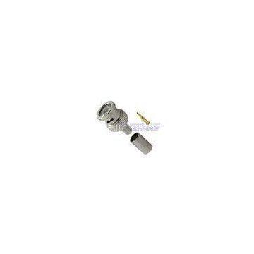 Nickel BNC Coaxial Cable Connectors for TV / Radio with Gold plated