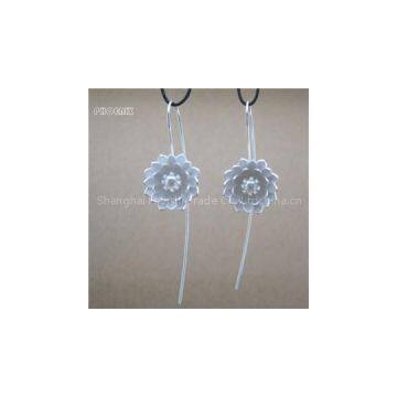 Lotus Bud S925 Silver Drop Earrings SSE055