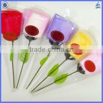 wholesale mini wedding rose cake towel/gift towel