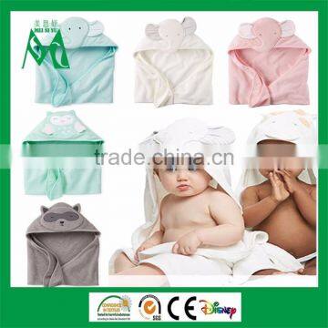 Organic bamboo hooded kids towel animal soft