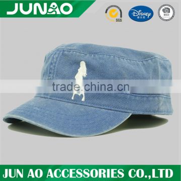 custom high quality curve brim 6 panel washer 3d embroidery baseball cap