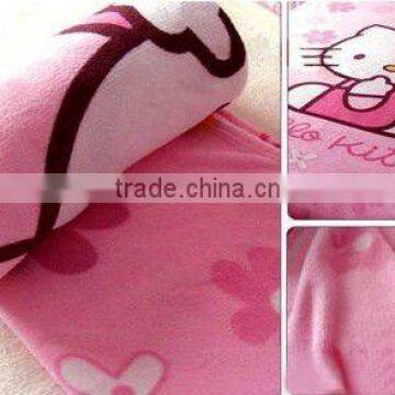 100% polyester printed coral fleece