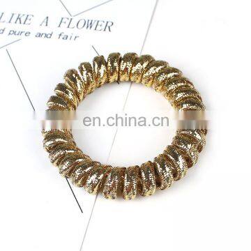 Customize Shiny Telephone Wire Hair Elastic Bands Bracelets photo-4