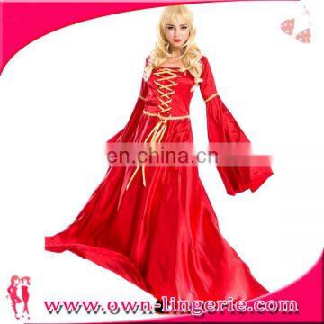 Women's Medieval Lace-Up Costume Gown