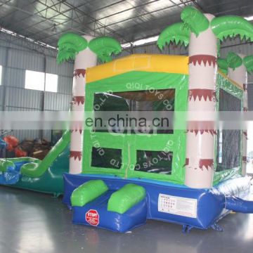 US style jungle bouncing castles with slide juegos inflables