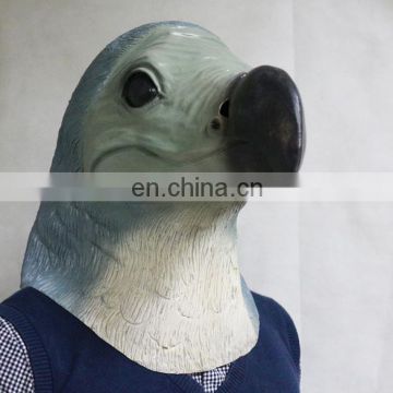 Bird Mascot Costume Latex Dodo Head Mask for Adult Halloween Party