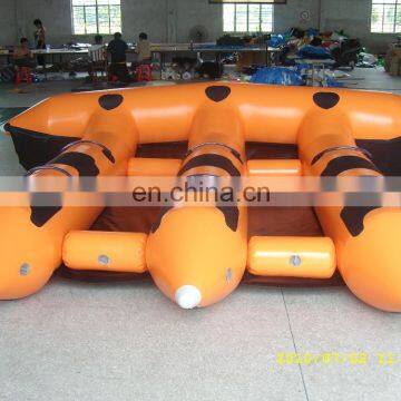 Wholesale PVC inflatable handmade flying fish inflatable pool banana