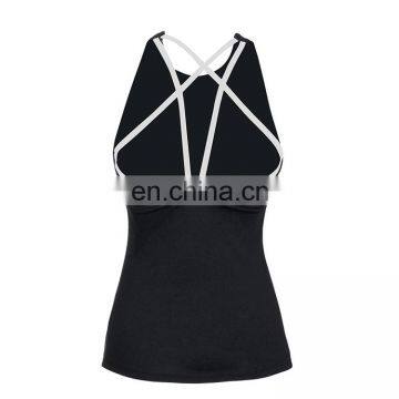 Dropshipping Girls Black Harness Sports Slimming Tank Top Factory photo-2
