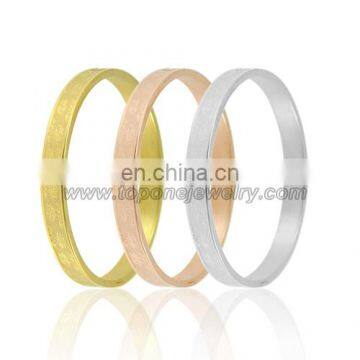 Girls latest engraved embossing stainless steel jewelry bangles