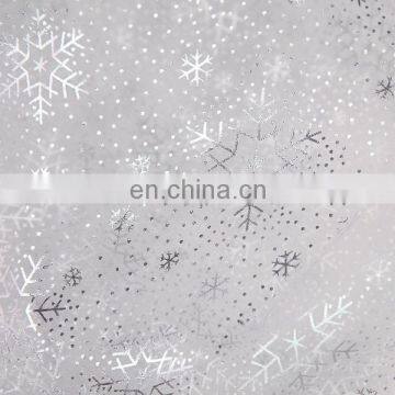 2015 Wholesale Frozen Queen Elsa Dress Material Printed Bronzing Organza Fabric Nylon Fabric