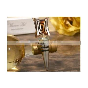 Murano art deco collection rectangular design bottle stopper