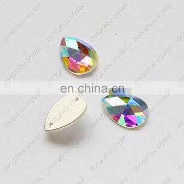 DZ-1065 flat back ab color crystal rhinestones for clothes