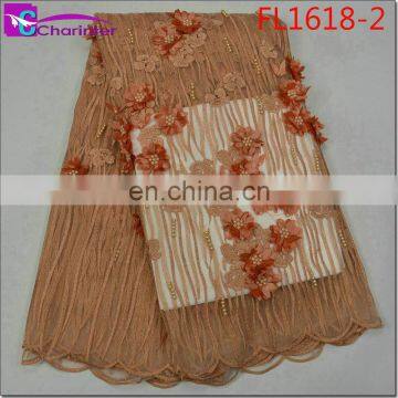 High Quality Women Dress African Lace Fabrics FL1618 photo-3