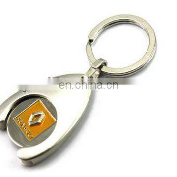 Zinc Alloy Trolley Coin Keychain