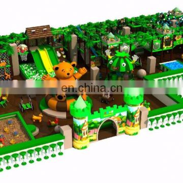 Forest theme children indoor soft play areas playground equipment,kids play system structure for games