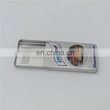 Slide Lid Curved Chewing Gum Candy Rectangle Metal Packaging Tin Boxes photo-4