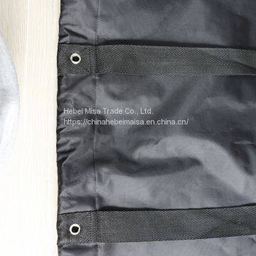 Large Capacity Laundry Backpack Bag Over the Door Hanging Laundry Hamper With Stainless-Steel Hooks 2 in 1 Laundry Bag for School Dormitory, Camping,Laundry Room, Outdoor Travel, Black photo-4