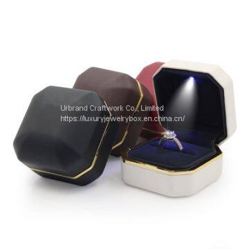 Ring box with LED light white color