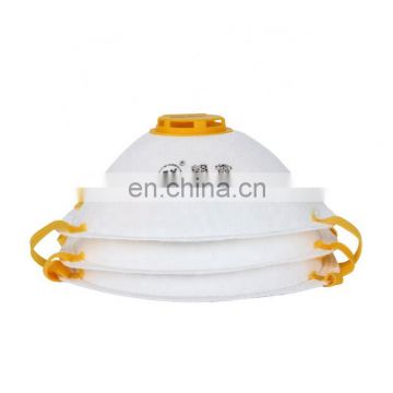 PM2.5 Disposable Cup Shape Elastic Headband Type Dust Mask With Valve